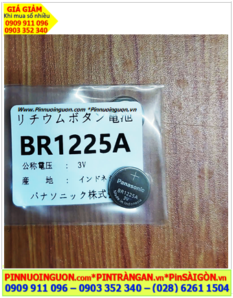 Pin Panasonic BR1225A _Pin BR1225A; Pin nuôi nguồn PLC Panasonic BR1225A (Chịu nhiệt cao trên 125 độ C)